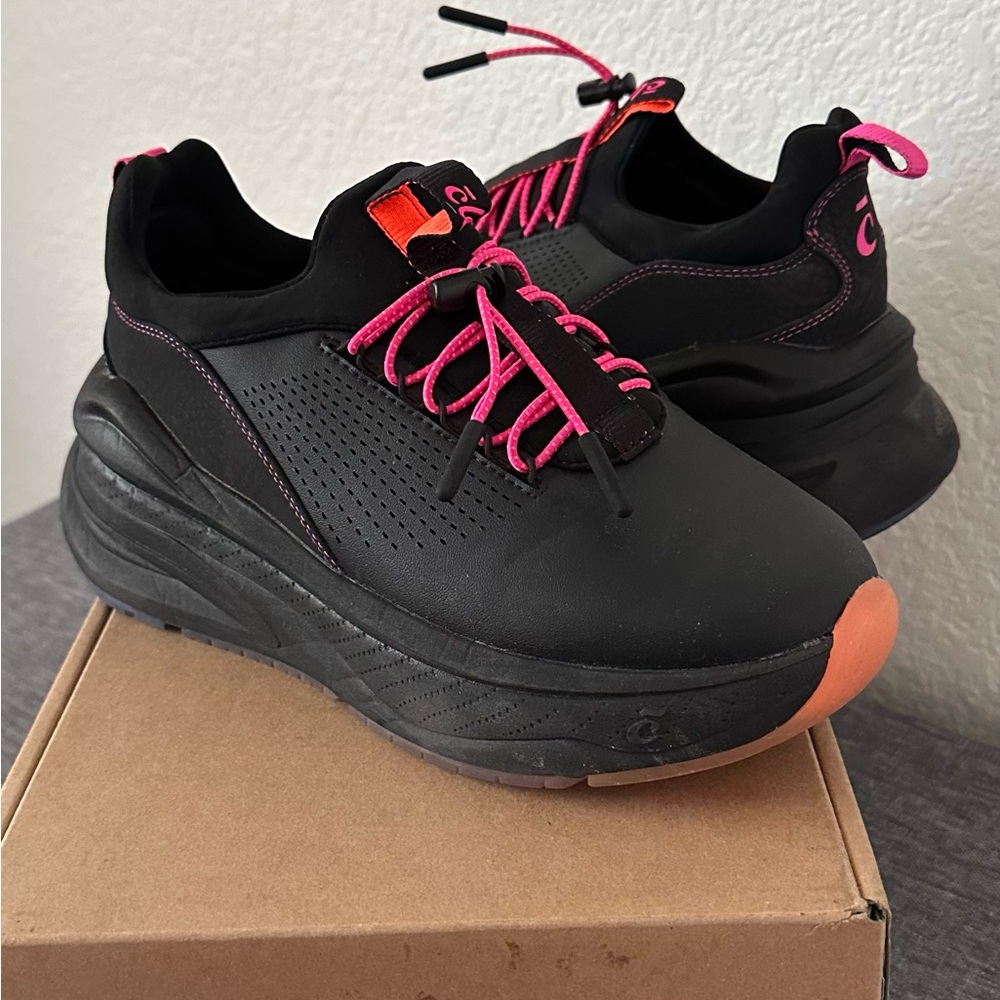 Black and Pink Athletic Shoes